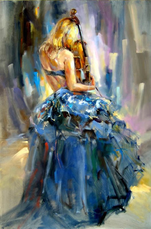 Anna Razumovskaya Dancing With a Violin 1
